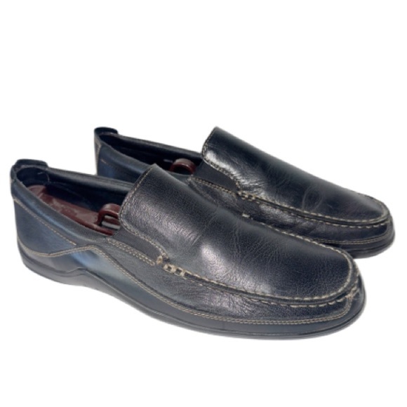 Cole Haan CO3557 Men’s Black Leather Driving Loafers Sz 11M Venetian main image 7